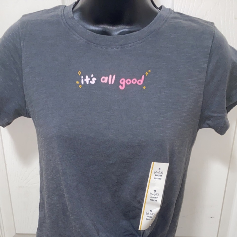 Girls Cat & Jack Casual Graphic Tee Size 6/6x NWT